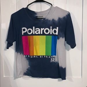 tie dye polaroid shirt